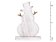 Sněhulák dřevěný 11cm HW-52920C