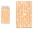Samolepící dekorace 10464 bílé šípy s glitry 24 x 47,5 cm