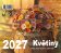 Kalendář 2027 Květiny, malý stolní, týdenní, 13 x 15 cm