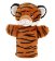 Keel Toys Keeleco plyšový maňásek na ruku eko 27 cm - Tygr