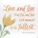 Korkový podtácek s citátem "Love and live and Live and Love Each moment To the Fullest"