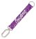Krátká klíčenka s karabinkou Purple glitter