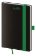 Diář 2027 týdenní kapesní Black Green s poutkem na propisku