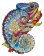 Dřevěné puzzle - Chameleon