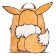 Pokémon Batůžek mini chlupatý - Eevee