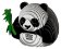 EUGY 3D kartonová skládačka - Panda