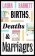 Births, Deaths and Marriages