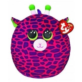 Ty Squish-a-Boos GILBERT - růžová žirafa 22 cm