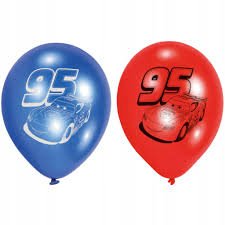Balónky 23cm 6ks - Disney Auta