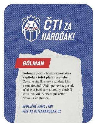 Kartička s pozicí v nároďáku (sada po 8