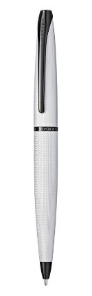 Kuličkové pero BRUSHED CHROME WITH ETCHED DIAMOND PATTERN