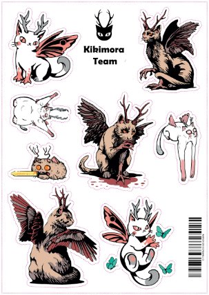 Kikimora - samolepky