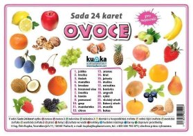 Sada 24 karet - ovoce