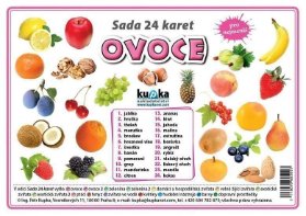 Sada 24 karet - ovoce
