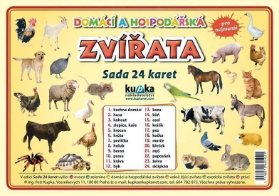 Domácí a hospodářská zvířata - Sada 24 karet