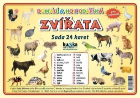 Domácí a hospodářská zvířata - Sada 24 karet