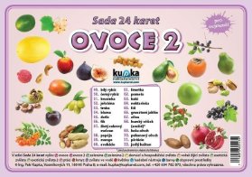 Sada 24 karet - ovoce 2