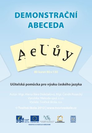 Demonstrační abeceda velká a malá tiskací písmena Tvořivá škola