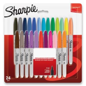 Permanentní popisovač Sharpie Fine sada 24 barev