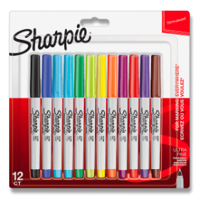 Permanentní popisovač Sharpie Ultra Fine sada 12 barev