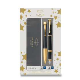 Parker Urban Matt Black GT sada plnicí pero a kuličková tužka