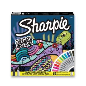 Permanentní popisovač Sharpie Fine + Ultra Fine Tortoise sada 20 barev