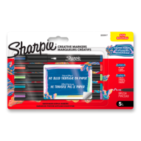 Akrylový popisovač Sharpie Acrylic Marker Brush Earth Tones - 5 ks