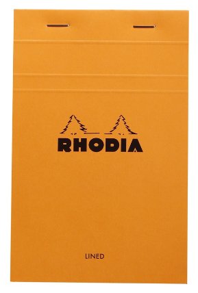 Poznámkový blok Basics N°14, linkovaný, 80l, 80g, oranžový