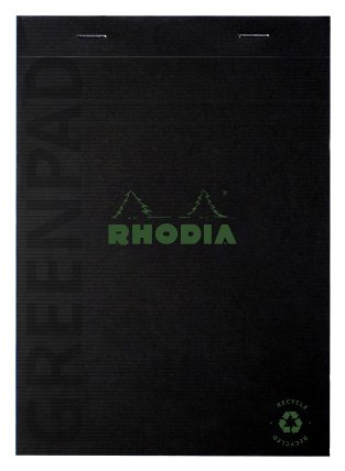Greenbook poznámkový blok N°16 A5, linkovaný, 70 listů, 90g FSC, černý