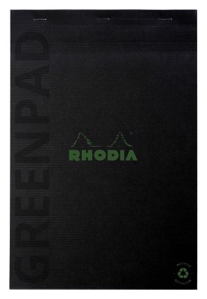 Greenbook poznámkový blok N°18 A4, linkovaný, 70 listů, 90g FSC, černý