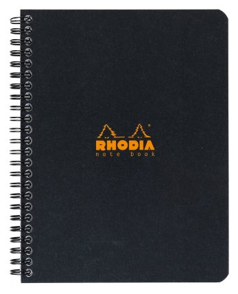 Rhodia Classic, zápisník A5+, 80listů, Linka, černý