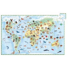 Obrázkové puzzle - světová zvířata
