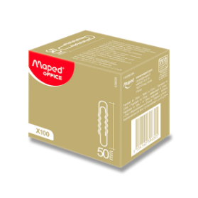 Sponky Maped neklouzavé 50 mm, 100 ks, krabička
