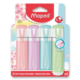 Zvýrazňovač Maped Fluo Peps Pastel 4 ks