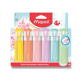 Zvýrazňovač Maped Fluo Peps Pastel 6 ks