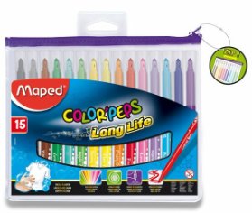 Dětské fixy Maped Color'Peps Long Life 15 barev