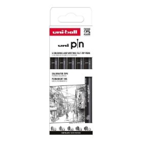 PIN Classic sada 5 ks linerů, černý