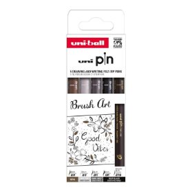 PIN Creative writing - Brush sada 5 ks linerů, mix barev
