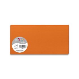 Barevná dopisní karta Clairefontaine 106 x 213 mm do DL obálek, 25 ks, výběr barev tm. oranžová