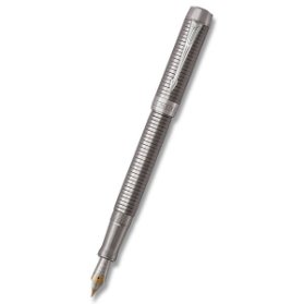 Parker Duofold Prestige Ruthenium Chiselled hrot F