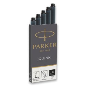 Inkoustové bombičky Parker 5 ks, výběr barev černé