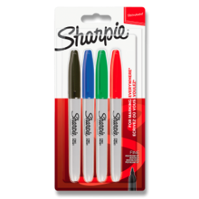 Permanentní popisovač Sharpie Fine sada 4 barev