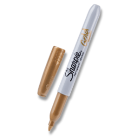 Permanentní popisovač Sharpie Metallic zlatý nebo stříbrný zlatý