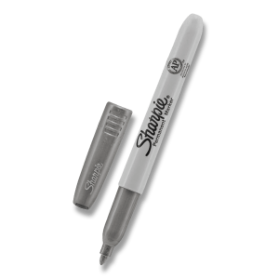 Permanentní popisovač Sharpie Metallic zlatý nebo stříbrný stříbrný