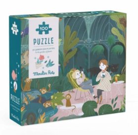Puzzle s lupou - V zahradě 100 dílků