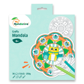 Omalovánky Avenue Mandarine Graffy Pop Mandala Zvířátka