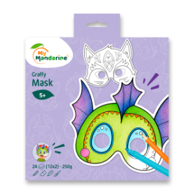 Omalovánky Avenue Mandarine Graffy Pop Mask Pohádková zvířátka