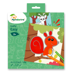 Omalovánky My Mandarine Graffy Easy - lesní zvířátka