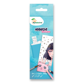 Omalovánky v podobě knižní záložky My Mandarine Manga Dream