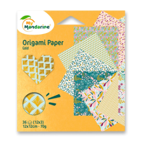 Sada papírů Avenue Mandarine Origami Gold - 36 listů